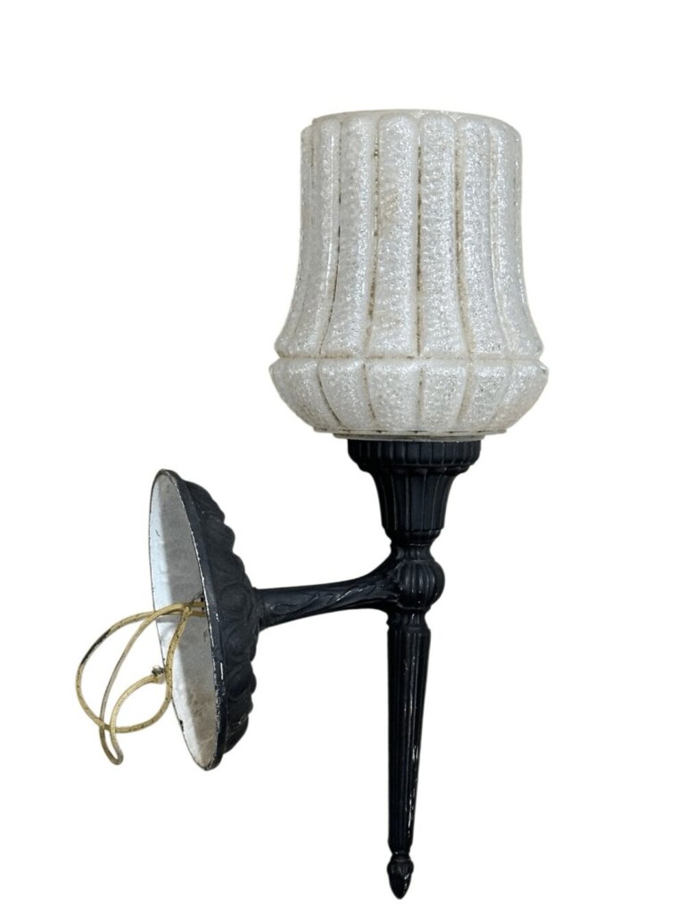 Vintage 1960 Hollywood Regency Miami Philip Carey Torch Entryway Wall Sconce